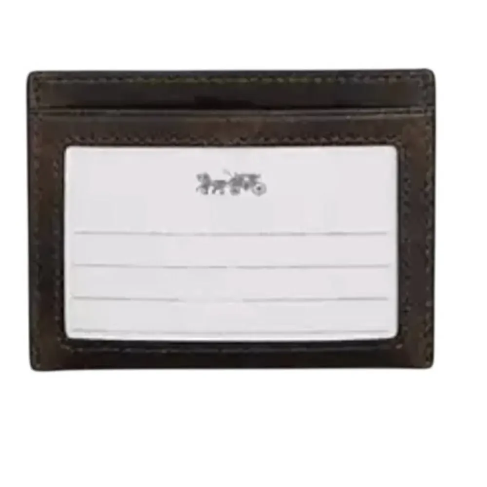 Coach Slim Id Card Case In Loved Leather NWT